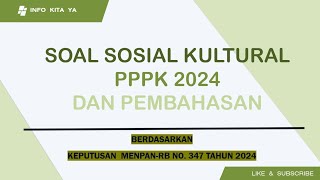 SOSIAL KULTURAL PPPK  Sesuai Kisikisi pppk viralvideo fypyoutube soalpppk2024 [upl. by Weinstein]