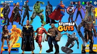 MARVEL SUPERHEROES VS FANTASTIC FOUR in STUMBLE GUYS [upl. by Kafka]