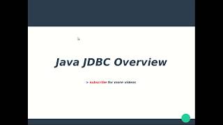 Java JDBC Tutorial 0  Overview and Development Process [upl. by Bjork]