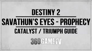 Destiny 2 Savathun’s Eyes Prophecy Dungeon  Ruinous Effigy Catalyst  HiveGod Optometrist Triumph [upl. by Akienat]