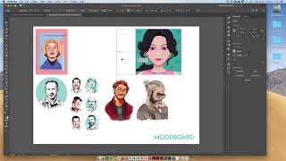 Creating a Mood Board – Adobe Illustrator [upl. by Nannaihr398]