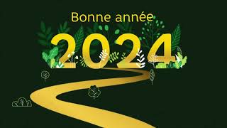 Carte de vœux virtuelle bonne année 2024 🍃☘️ FX181  Vidéostorytelling by Néologis [upl. by Maharba]