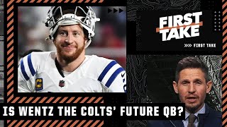 Former Colts QB Dan Orlovsky thinks Carson Wentz is Indys QB of the future  First Take [upl. by Jarus]