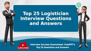 Logistician Interview Questions and Answers  Top 25 [upl. by Wadleigh74]