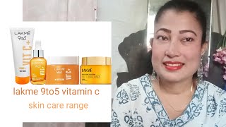 Lakme 9to5 vitamin c skin care range  skin brightening product  for healthy amp glowing face [upl. by Fatsug]