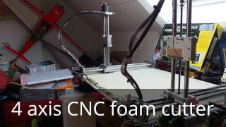 DIY 4axis CNC foam cutter [upl. by Perlman]