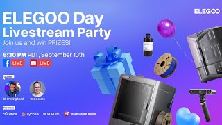 ELEGOO Day Livestream Party [upl. by Atteiram97]