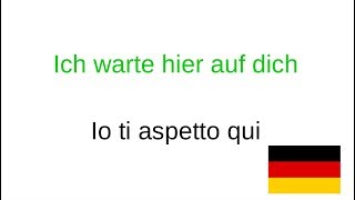 lezioni di tedesco per principianti 100 prime frasi in tedesco [upl. by Gretel]