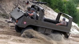 Perfect offroad  Army Pinzgauer Light Utility Vehicle 4x4 [upl. by Sille493]