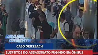 Novas imagens mostram suspeitos do assassinato de Gritzbach fugindo em ônibus  Brasil Urgente [upl. by Bashemath851]