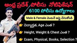 AP Police Constable Notification 202223 details in Telugu qualifications TeluguEasyTech786 [upl. by Corvin]