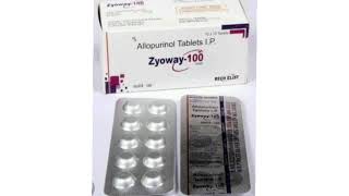 Zyoway 100 Tablets Allopurinol Tablets IP [upl. by Mohr358]