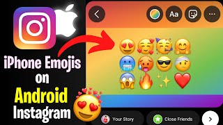 HOW TO GET iPhone Emoji on Android Instagram without Zfont  iphone emoji in android  iOS Emoji [upl. by Campbell]