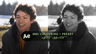 mbl colouring with preset  after effects [upl. by Ennywg]