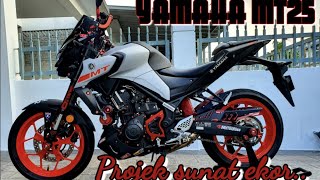 Yamaha MT25  projek buang ekor [upl. by Assirak227]