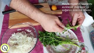 AMAZING ONION SALAD  great combination with meat dishes  ready in 3 minutes [upl. by Guilbert]