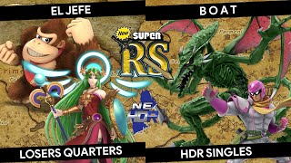 NSRS 8 El Jefe Palutena DK vs B O A T Ridley Captain Falcon Losers Quarters [upl. by Anirbed995]