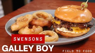 Swensons The Galley Boy VENISON BURGER [upl. by Leasim]