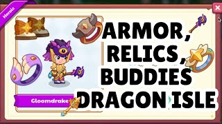 INSANE Armor Relics Buddies NEW DRAGON ISLE [upl. by Thaine368]