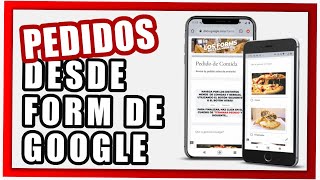 🔥 Google FORMS ✅ ¿Cómo Hacer un Formulario en GOOGLE para PEDIDOS [upl. by Dobson194]