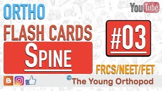 Ortho Flash Cards  Spine 03  SPINAL CORD INJURY  NEET PG  USMLE  MRCS  The Young Orthopod [upl. by Enneles943]