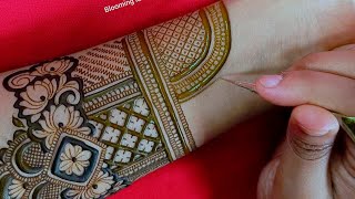 Full hand bridal mehndi design  Latest gorgeous henna design  Unique floral mehndi art  Henna [upl. by Melisenda]