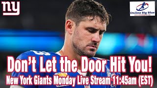 New York Giants Monday Live Stream 1145am EST DANIEL JONES BENCHED Lets Hear YOUR REACTION [upl. by Inverson718]