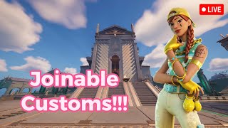 Joinable Customs Fortnite Live [upl. by Eeram857]