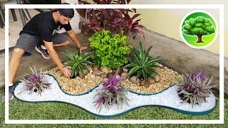 💚 DIY  DECORAÇÃO DE JARDIM 12  JARDIM COM PEDRAS  SOL PLENO [upl. by Negah]