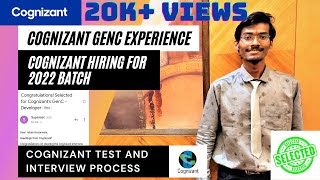 My Cognizant Interview Experience  Cognizant Selection Process Assessment and Interview [upl. by Ynnep]