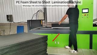 Maximizing Output with PE Foam Sheet to Sheet Lamination Machine [upl. by Ttennej]