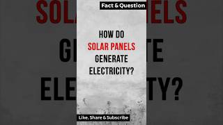 How do solar panels generate Electricity factshorts [upl. by Gypsie53]