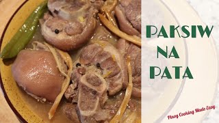 Paksiw na Pata Cooked with Vinegar Vid55 Batangas Style [upl. by Bessie]