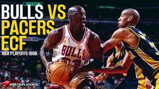 BULLS VS PACERS ECF NBA Playoffs 1998 Highlights Game 7  Classic Game  50 fps [upl. by Oicneconi451]