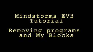 Mindstorms EV3 Tutorial Project Management [upl. by Thanh]