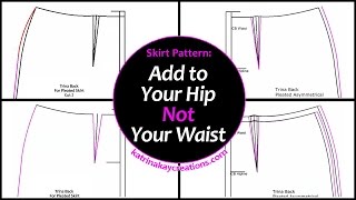 Skirt Pattern Add to Your Hip Not Your Waist [upl. by Luane]