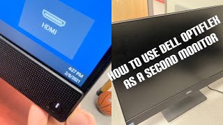 How to Use Dell OptiPlex All in One Desktop Computer as a Second Screen [upl. by Adnilrem]