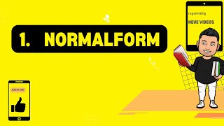 Normalformenlehre 1 Normalform [upl. by Ecnarrat]