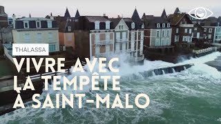 Vivre avec la tempete à SaintMalo  Thalassa [upl. by Rahmann]