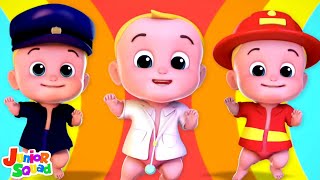 Kaboochi Song  More Childrens Dance Music by Junior Squad [upl. by Ahsinut]