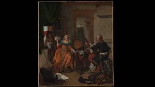 ASMRART Écoute un tableau 7  Gabriel Metsu Une fête musicale 1659 [upl. by Alitha]