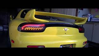 AZRX7 LED Tail for RX7 FD3S install and review [upl. by Adamok666]