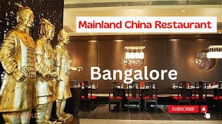 Inside Mainland China Restaurant bangalore dinnerdate minivlog 2022 familytime [upl. by Ayekin871]