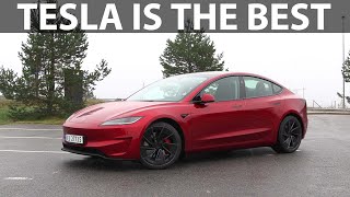 Tesla Model 3 Performance Highland range test [upl. by Islean]