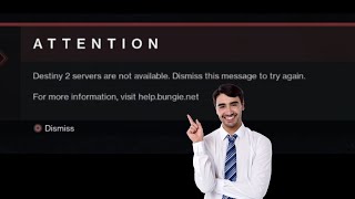 Destiny 2 servers are not available Dismiss this message to try again  server down today [upl. by Greeson677]