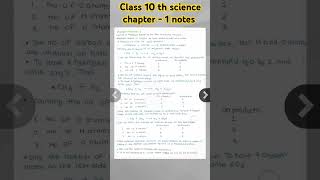 Class 10th Science chapter 1 Chemical Reaction amp Equation  cbsenotes icsenotes practicesets [upl. by Henleigh]