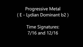 E Lydian Dominant b2 Progressive Metal Riff amp Backing Track Liquid Tension ExperimentStyle [upl. by Takeshi]