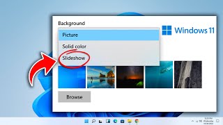 How to Enable background slideshow on window 11 [upl. by Dust]