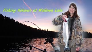 Fishing Kokanee at Wallowa Lake Oregon [upl. by Ellekim]