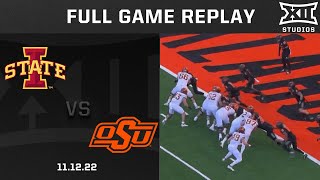 Iowa State vs Oklahoma State 111222 Football Full Game Replay [upl. by Maddocks]